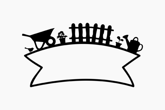 Download Garden Tools Sign Ribbons Banner - Premium Resources