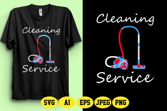 Download Cleaning Service SVG T-Shirt Design - Premium Bundle