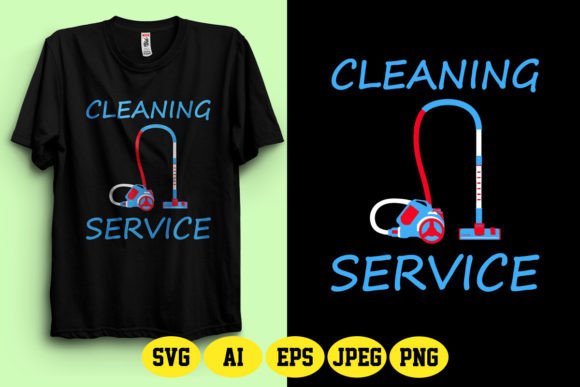Download Cleaning Service SVG T-Shirt Design - Premium Bundle