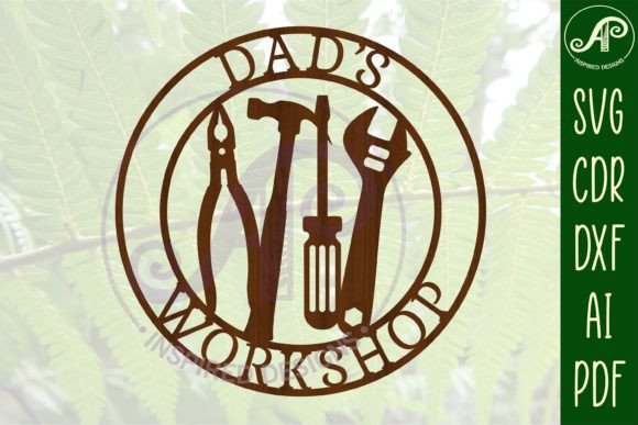 Download Dads Workshop Tools Sign SVG Cut File - Tools sign Collection