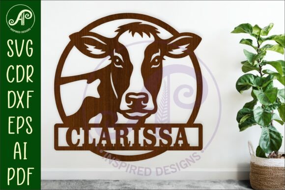 Download Cow Name Sign SVG - Holstein Cow Nursery - Cow name sign svg Collection