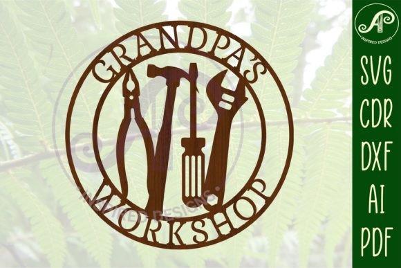 Download Grandpa's Workshop Tools Sign SVG Cut - Tools sign Collection