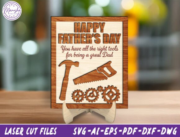 Download Dad Tools Sign Laser Cut File Svg - Tools sign Collection