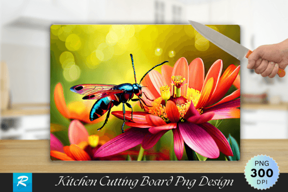 Download Insect Flowers Cutting Board - Premium Resources